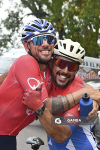 Sebastián Rodríguez y Óscar Araújo. 81ª Vuelta Ciclista del Uruguay.