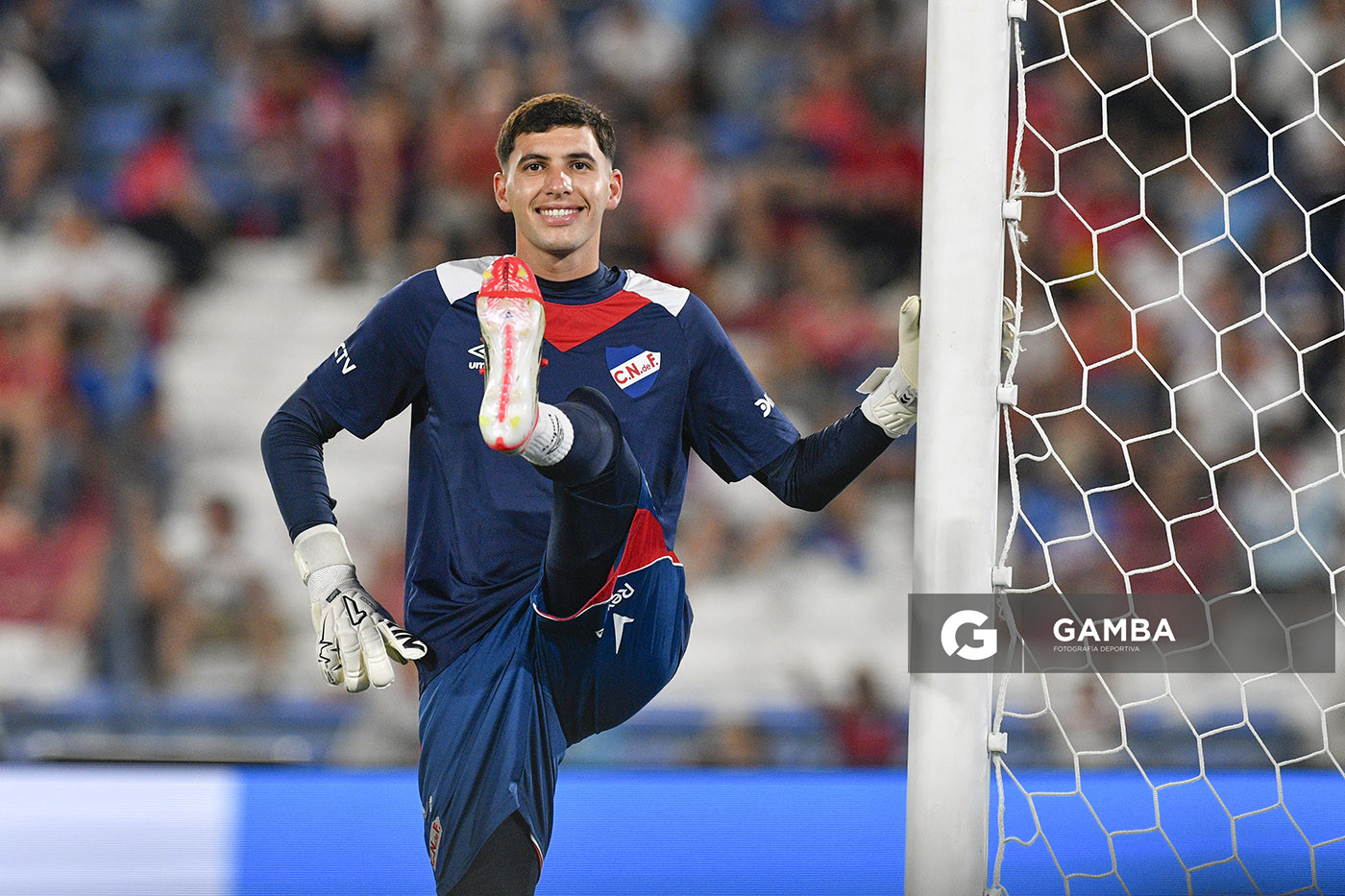 Ignacio Suárez, golero de Nacional, Liga AUF Uruguaya. Estadio Gran Parque Central.