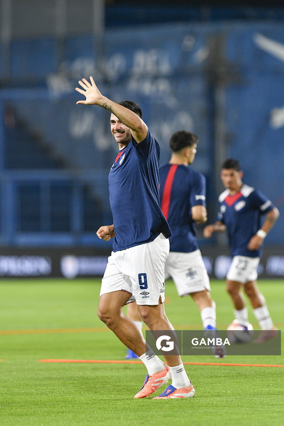 Maximiliano Gómez, de Nacional, Liga AUF Uruguaya. Estadio Gran Parque Central.