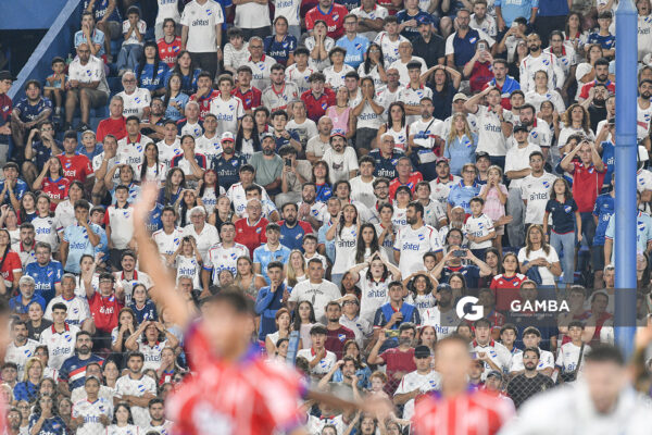 Hinchas de Nacional. Liga AUF Uruguaya. Estadio Gran Parque Central.