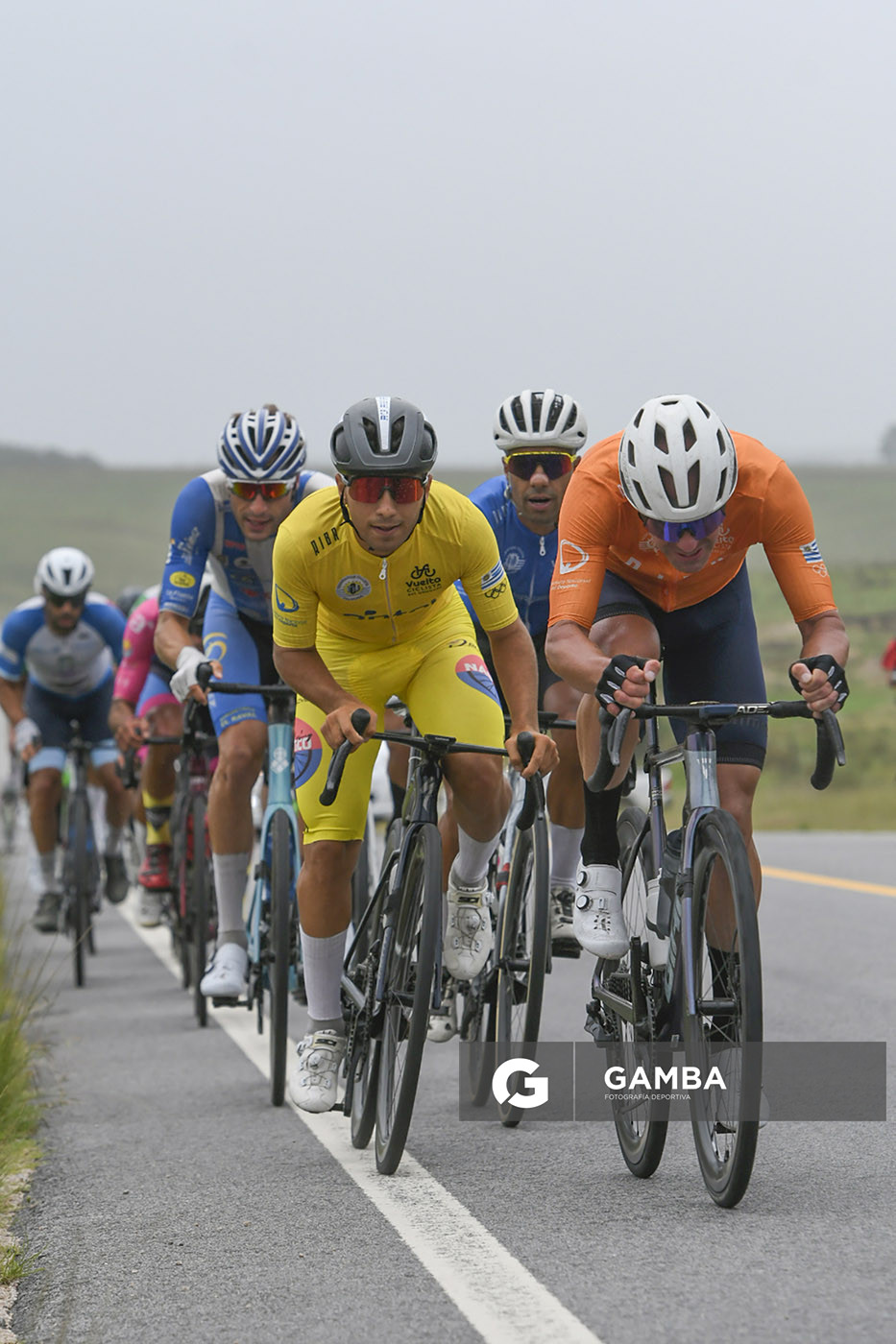 Germán Broggi y Pablo Bonilla. 81ª Vuelta Ciclista del Uruguay.