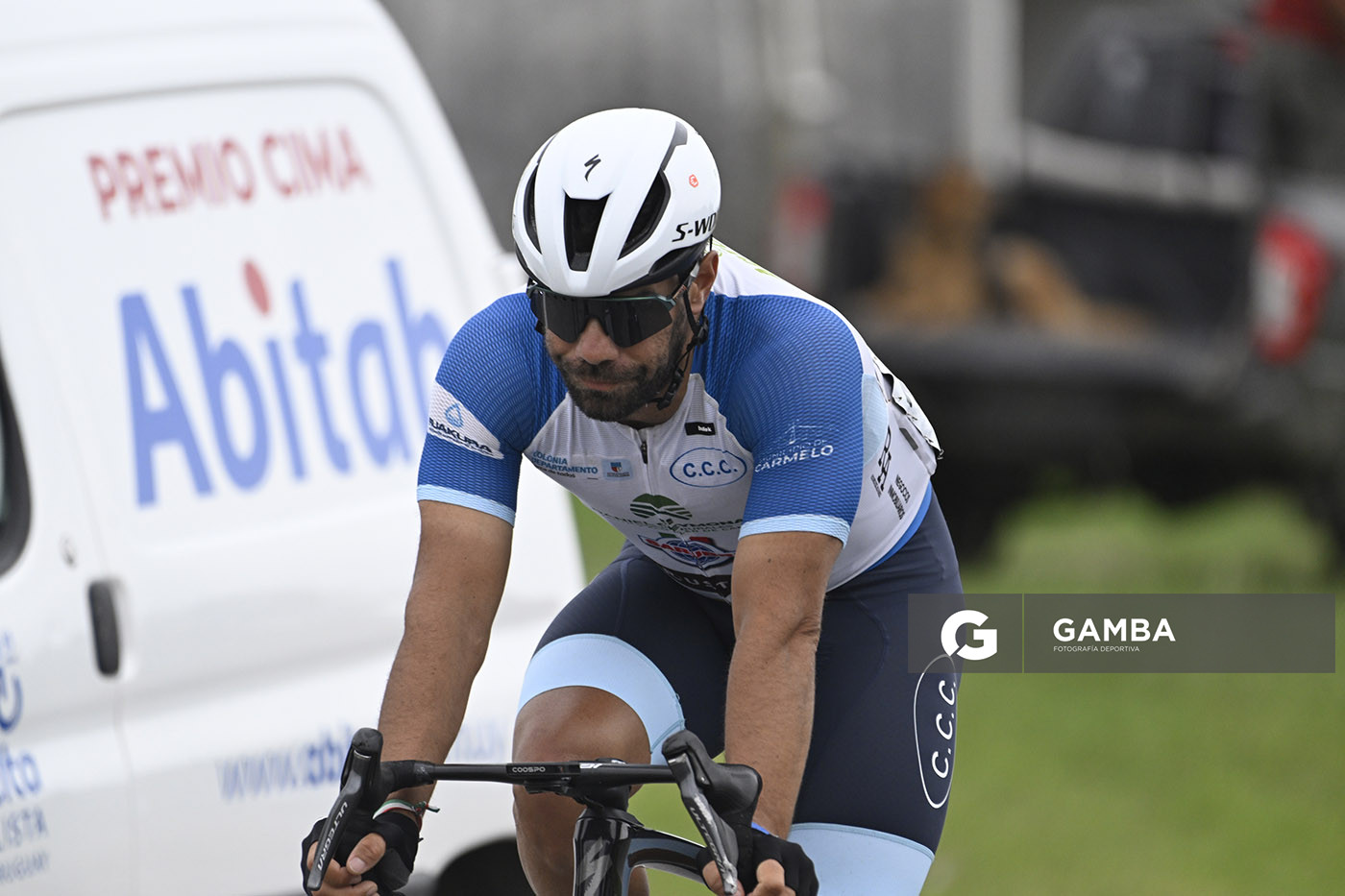 Pablo Anchieri, de CC Carmelo. 81ª Vuelta Ciclista del Uruguay.