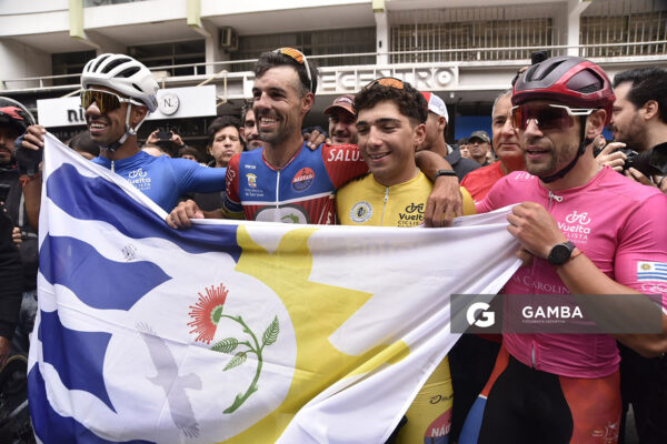 Ignacio Maldonado, Anderson Maldonado, Pablo Bonilla y Leonel Rodríguez. 81ª Vuelta Ciclista del Uruguay.