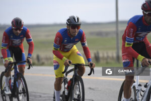 Pablo Bonilla, de Club Náutico y de Pesca Boca de Cufré. Malla oro líder de la competencia. 81ª Vuelta Ciclista del Uruguay.