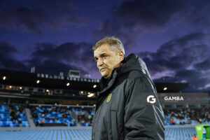 Diego Aguirre, director técnico de Peñarol, Liga AUF Uruguaya. Estadio Centenario.