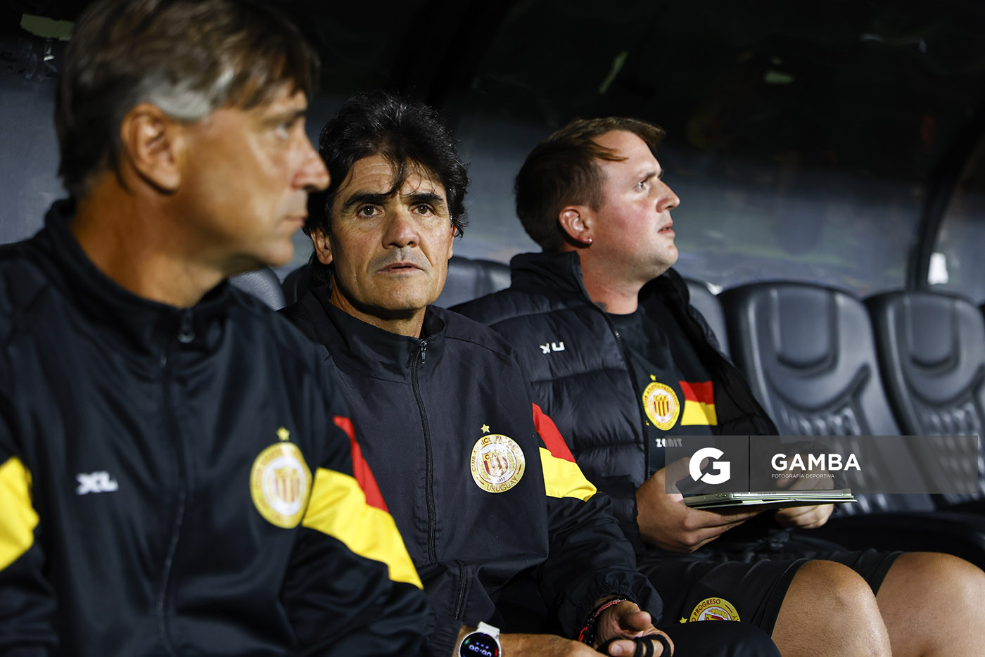 Leonel Rocco, director técnico de Progreso, Liga AUF Uruguaya. Estadio Centenario.