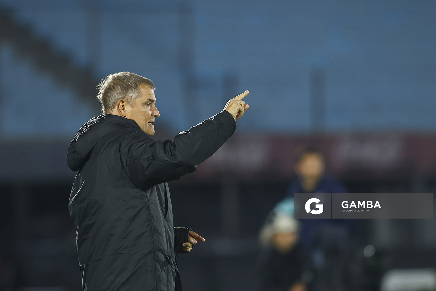 Diego Aguirre, director técnico de Peñarol, Liga AUF Uruguaya. Estadio Centenario.