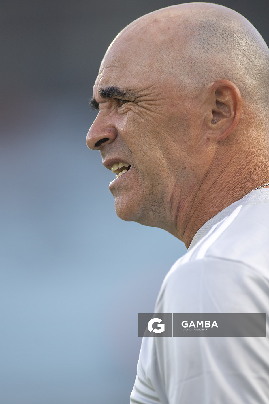 Jorge Contreras, entrenador de goleros de Racing, Copa Conmebol Sudamericana. Estadio Centenario.