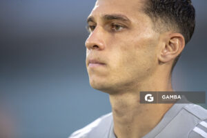 Tomás Habib, de Racing, Copa Conmebol Sudamericana. Estadio Centenario.