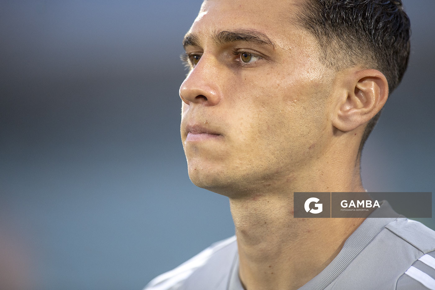 Tomás Habib, de Racing, Copa Conmebol Sudamericana. Estadio Centenario.