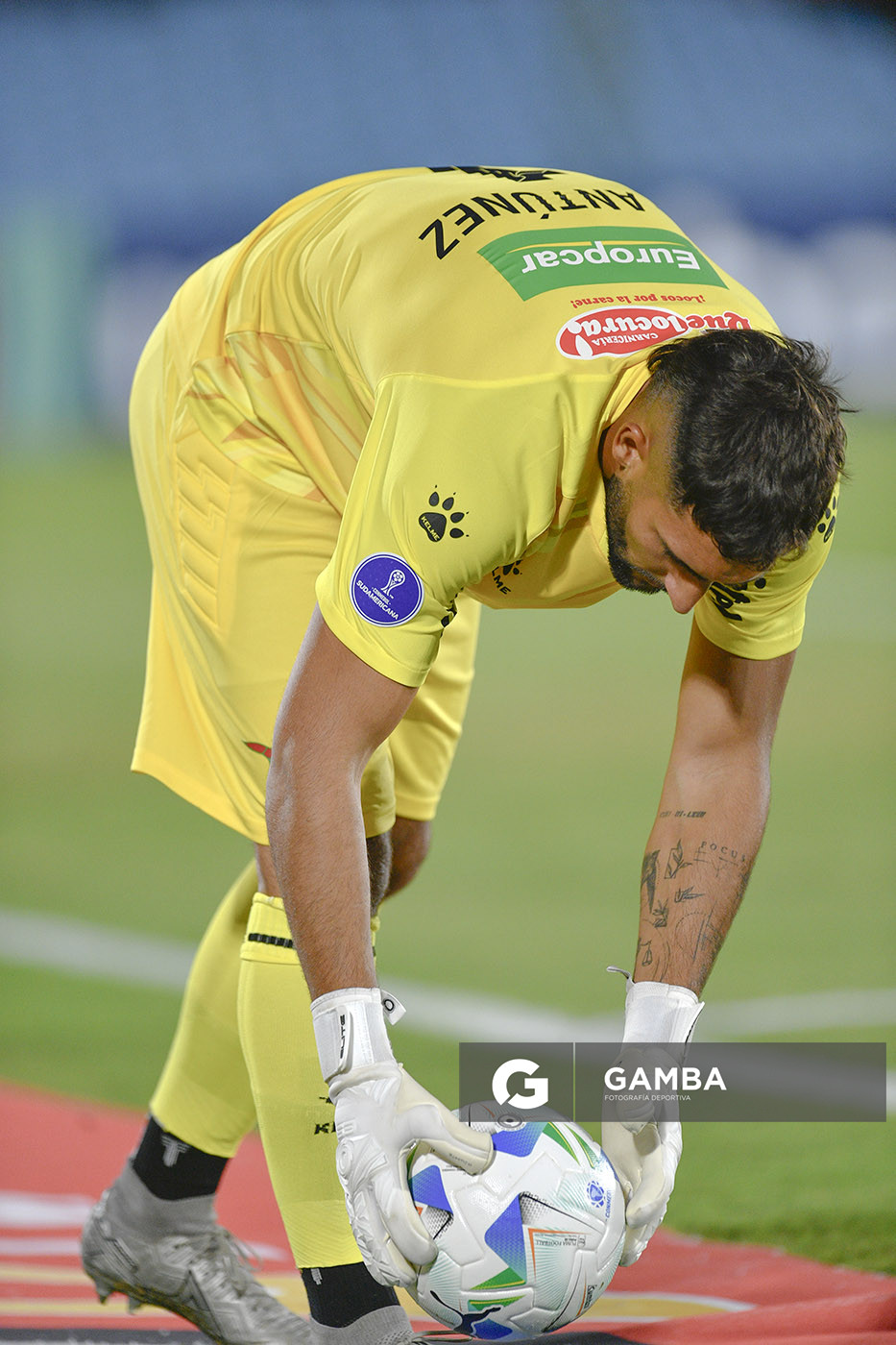 Bruno Antúnez, golero de Boston River, Copa Conmebol Sudamericana. Estadio Centenario.