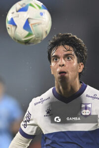 Xavier Biscayzacú, de Defensor Sporting, Copa Conmebol Sudamericana. Estadio Centenario.