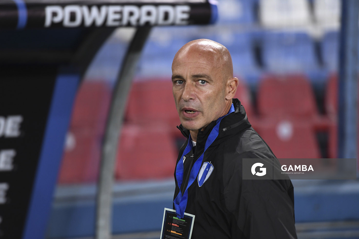 Sebastián Méndez, director técnico de Juventud, Copa Conmebol Libertadores. Estadio Gran Parque Central.