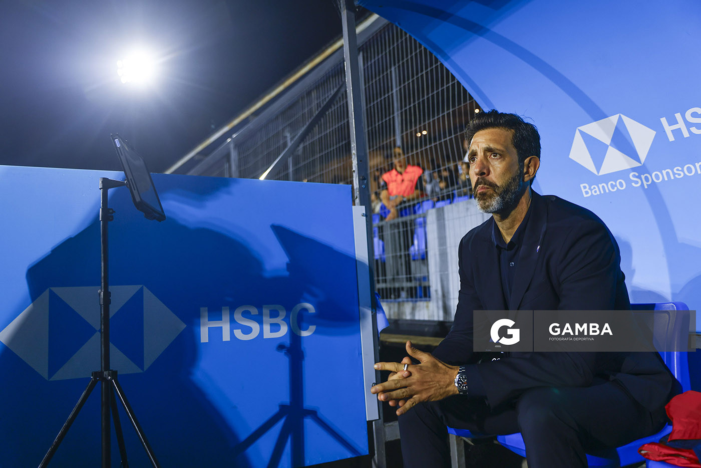 Jorge Bava, director técnico de Nacional, Liga AUF Uruguaya. Estadio Charrúa.