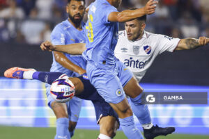 Maximiliano Gómez, de Nacional, Liga AUF Uruguaya. Estadio Charrúa.