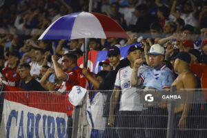 Hinchas de Nacional. Liga AUF Uruguaya. Estadio Charrúa.