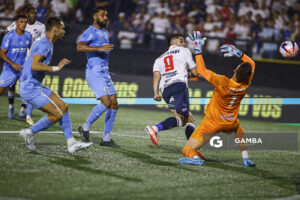 Maximiliano Gómez, de Nacional, Liga AUF Uruguaya. Estadio Charrúa.