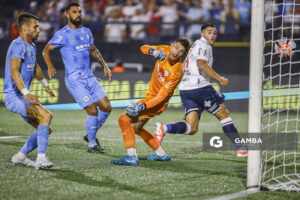 Maximiliano Gómez, de Nacional, Liga AUF Uruguaya. Estadio Charrúa.