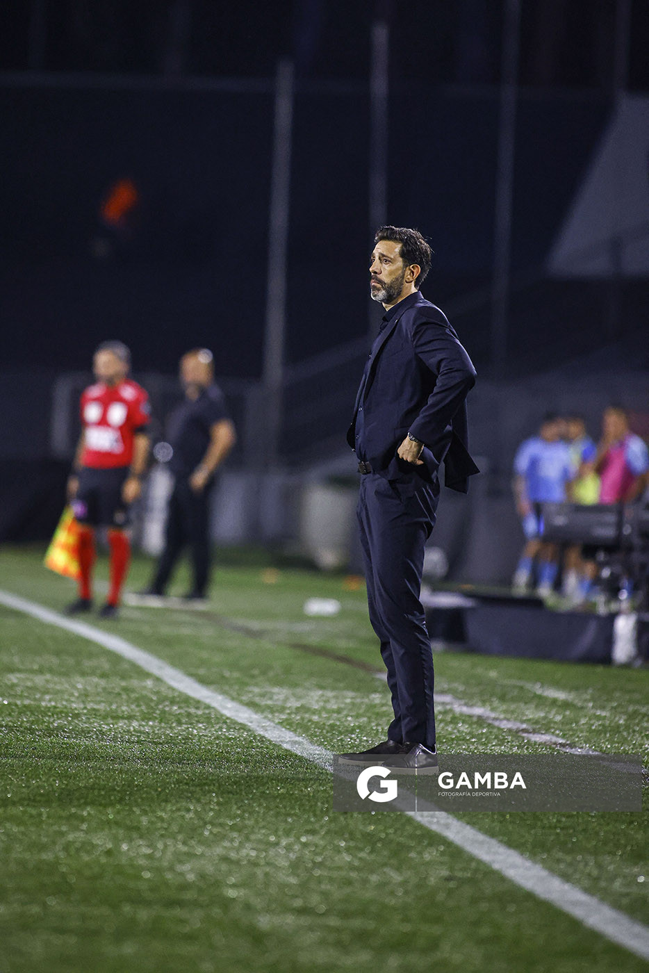 Jorge Bava, director técnico de Nacional, Liga AUF Uruguaya. Estadio Charrúa.