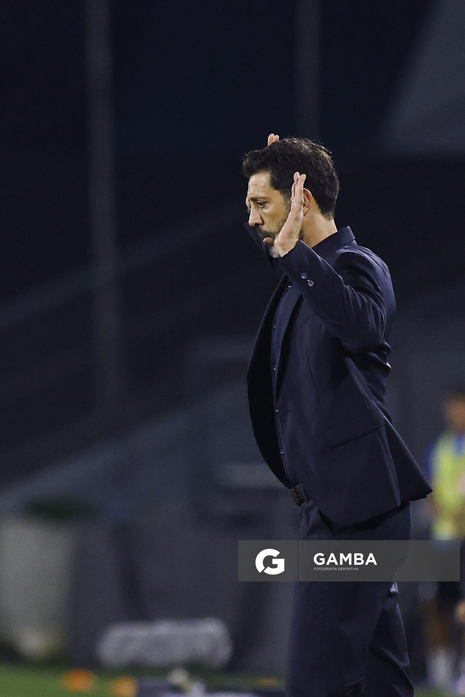 Jorge Bava, director técnico de Nacional, Liga AUF Uruguaya. Estadio Charrúa.