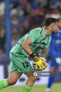 Pedro González, golero de Cerro Largo, Liga AUF Uruguaya. Estadio Gran Parque Central.