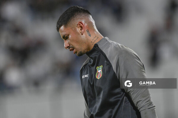 Diego Segovia, golero de Deportivo Maldonado, Liga AUF Uruguaya. Estadio Domingo Burgueño.