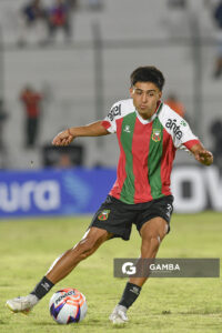 Matías Espíndola, de Deportivo Maldonado, Liga AUF Uruguaya. Estadio Domingo Burgueño.