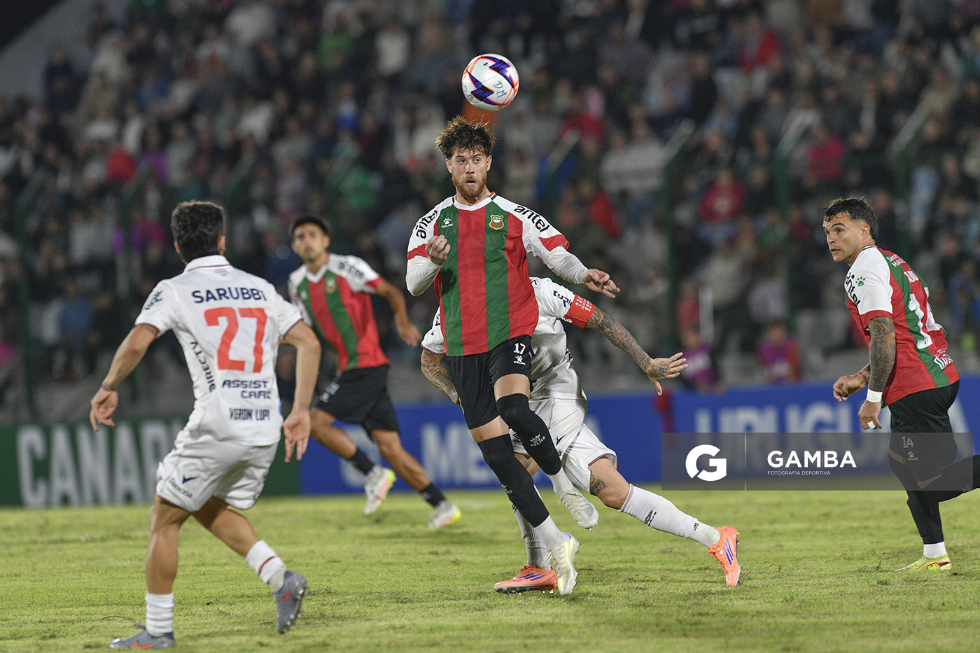 Santiago Ramírez, de Deportivo Maldonado, Liga AUF Uruguaya. Estadio Domingo Burgueño.