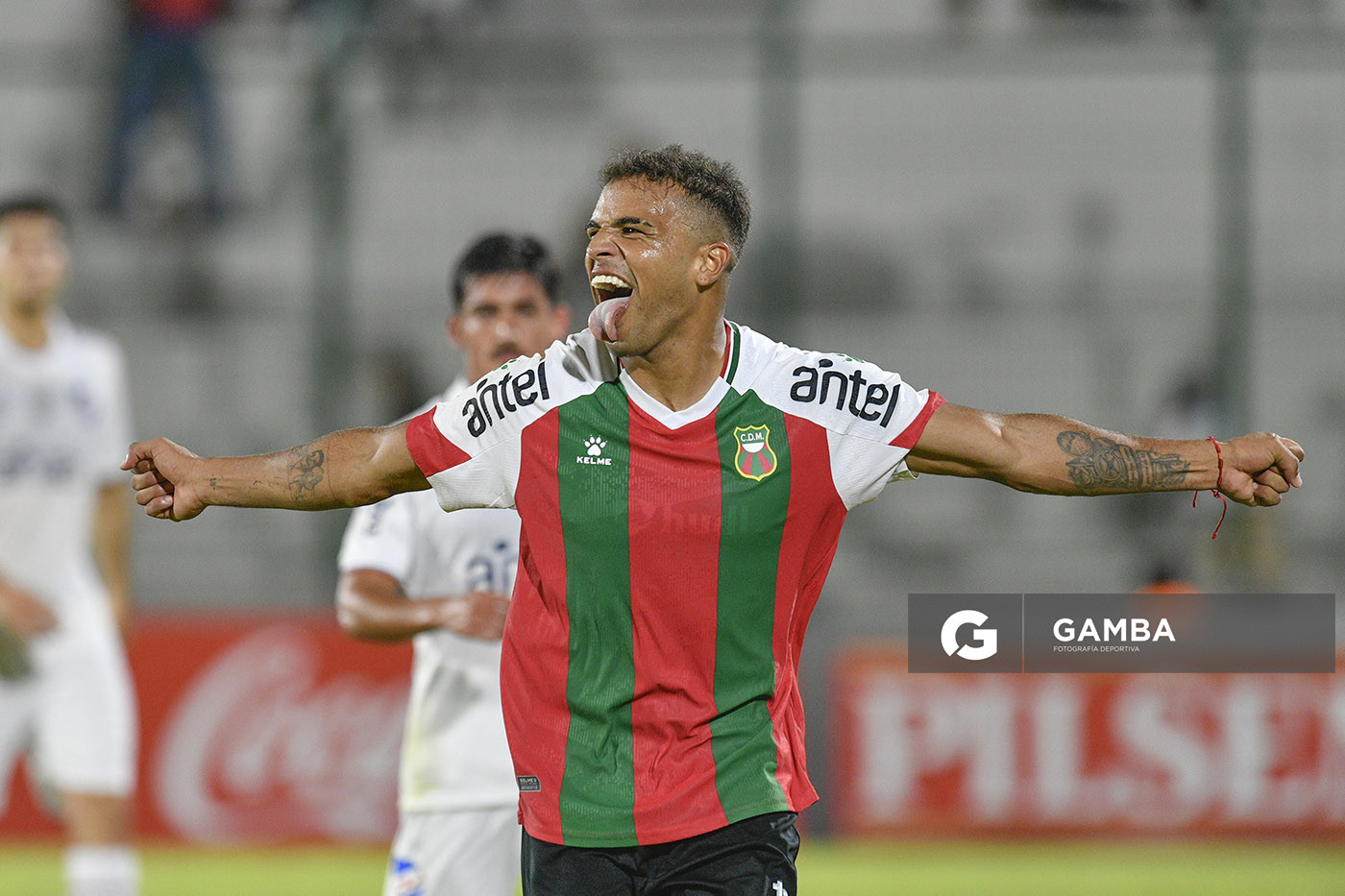 Maximiliano Noble, de Deportivo Maldonado, Liga AUF Uruguaya. Estadio Domingo Burgueño.
