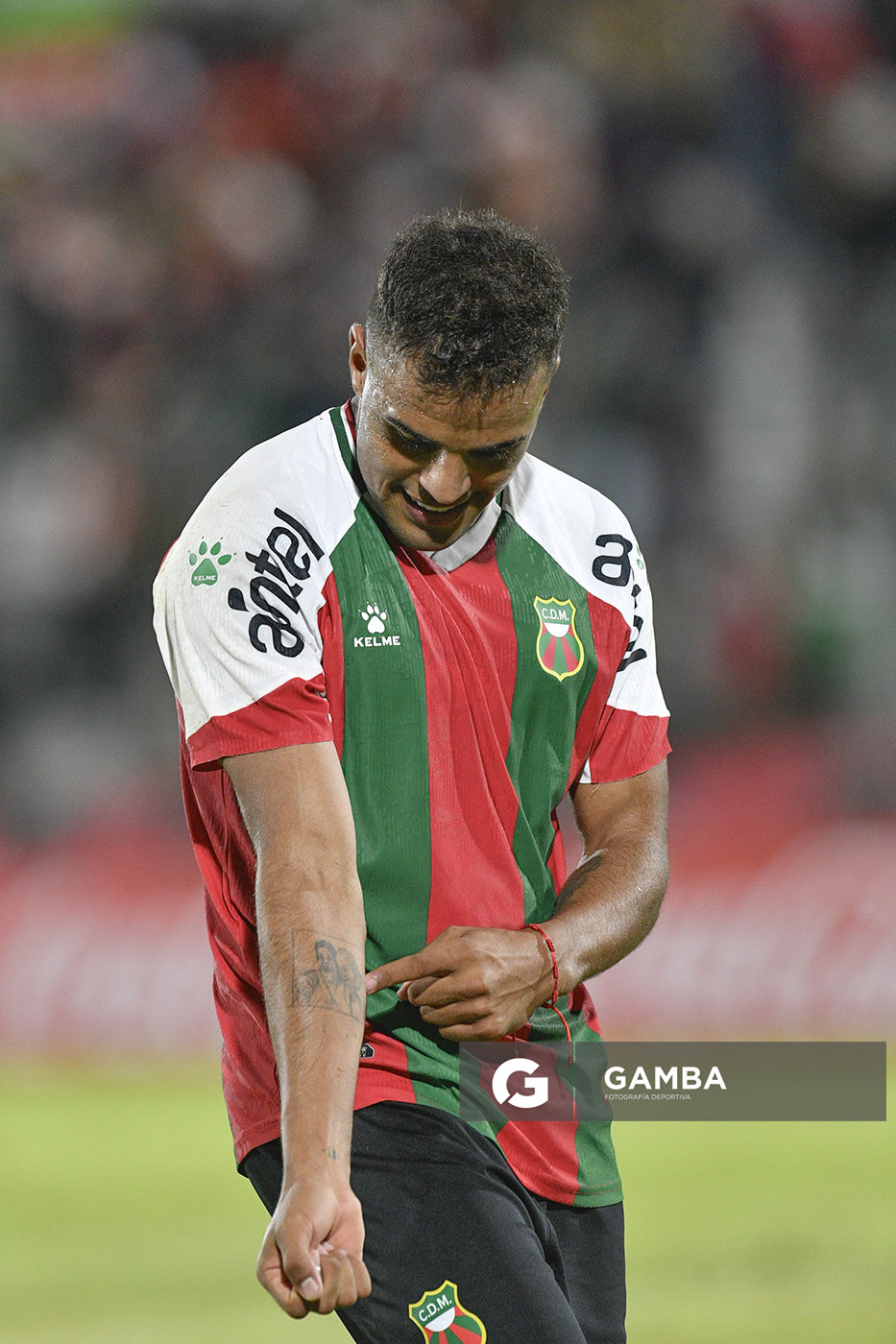Maximiliano Noble, de Deportivo Maldonado, Liga AUF Uruguaya. Estadio Domingo Burgueño.