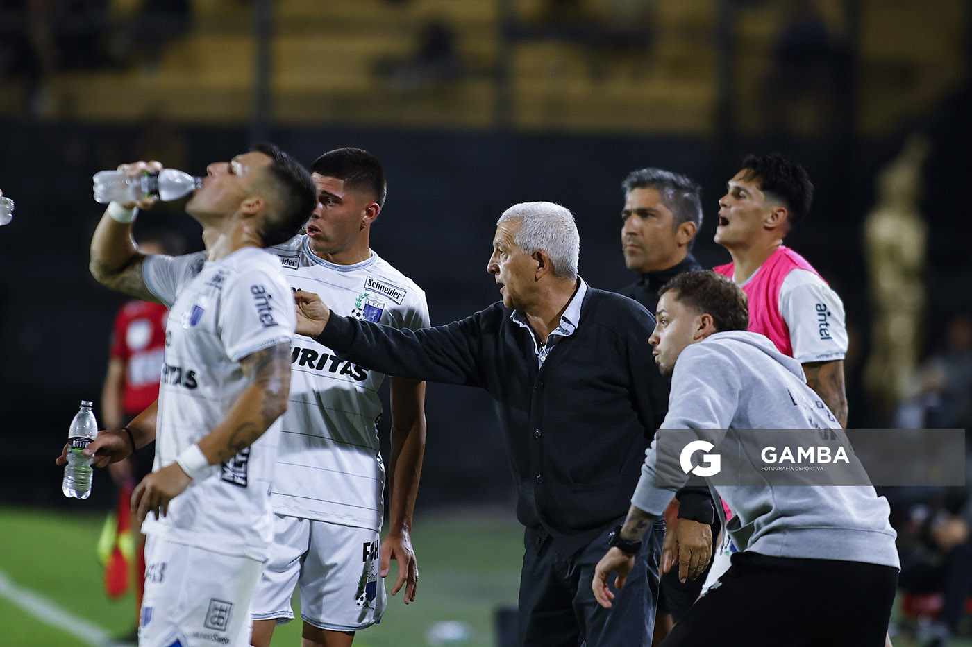 Gustavo Ferrín, Director Deportivo y director técnico interino de Liverpool, Liga AUF Uruguaya. Estadio Campeón del Siglo.