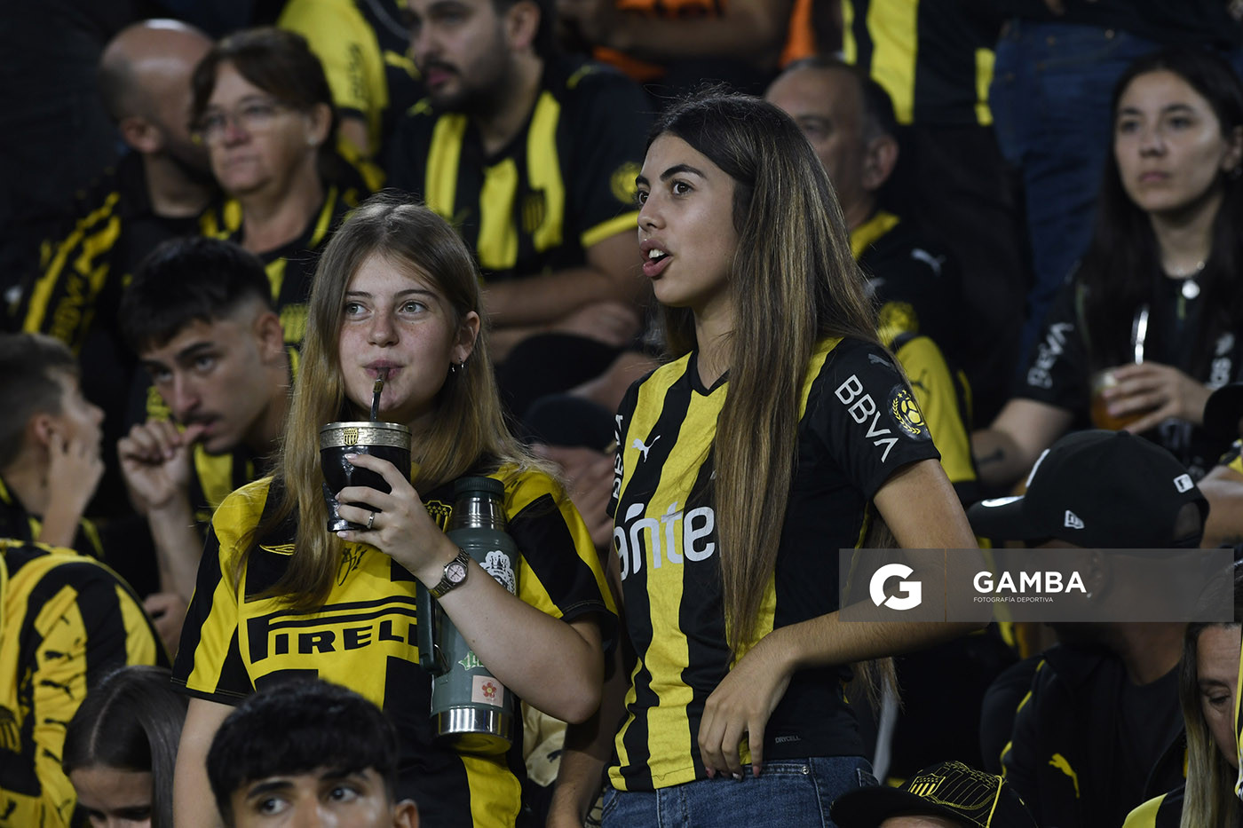 Hinchas de Peñarol. Copa Conmebol Libertadores. Estadio Campeón del Siglo.