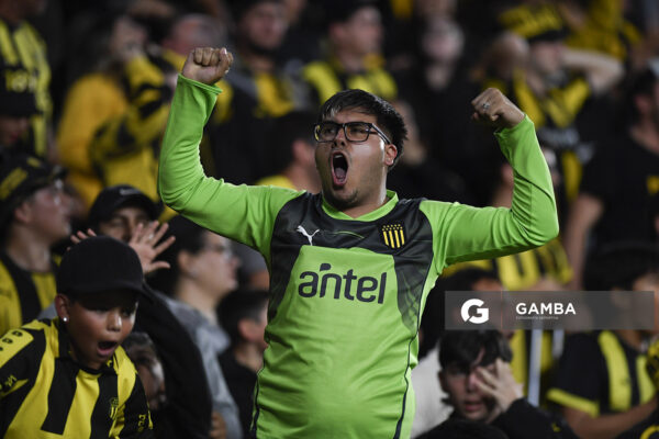 Hinchas de Peñarol. Copa Conmebol Libertadores. Estadio Campeón del Siglo.