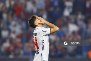 Federico Bais, de Nacional, Liga AUF Uruguaya 2026. Estadio Gran Parque Central.