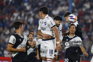 Agustín Rogel, de Nacional, Liga AUF Uruguaya 2026. Estadio Gran Parque Central.
