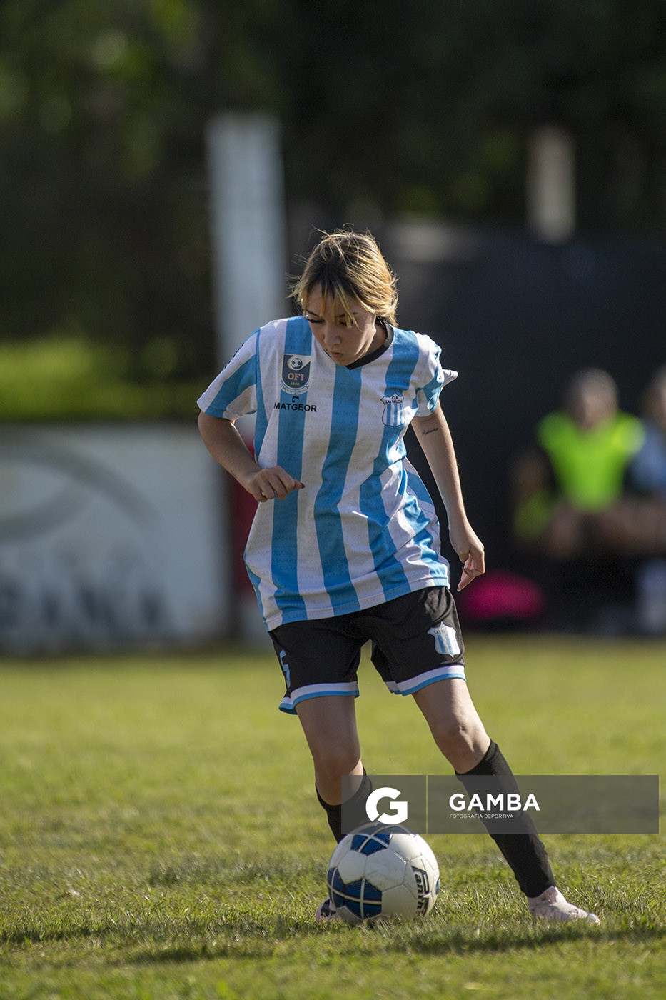 Paulina Acuña, de Las Delicias, Campeonato Minuano Femenino. Estadio Parque Walter Montero.