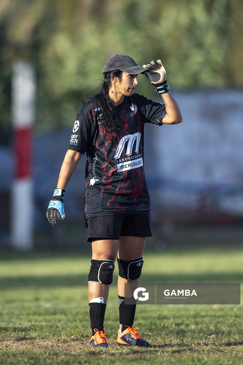Jeniffer Corbo, golera de Barrio Olímpico, Campeonato Minuano Femenino. Estadio Parque Walter Montero.