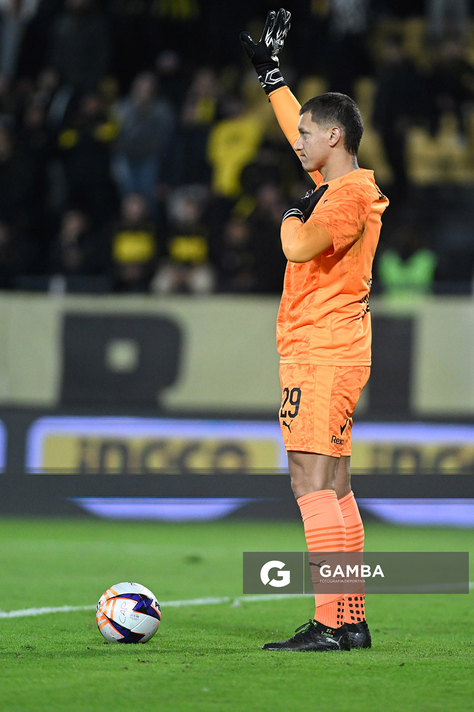 Washington Aguerre, golero de Peñarol, Liga AUF Uruguaya. Estadio Campeón del Siglo.