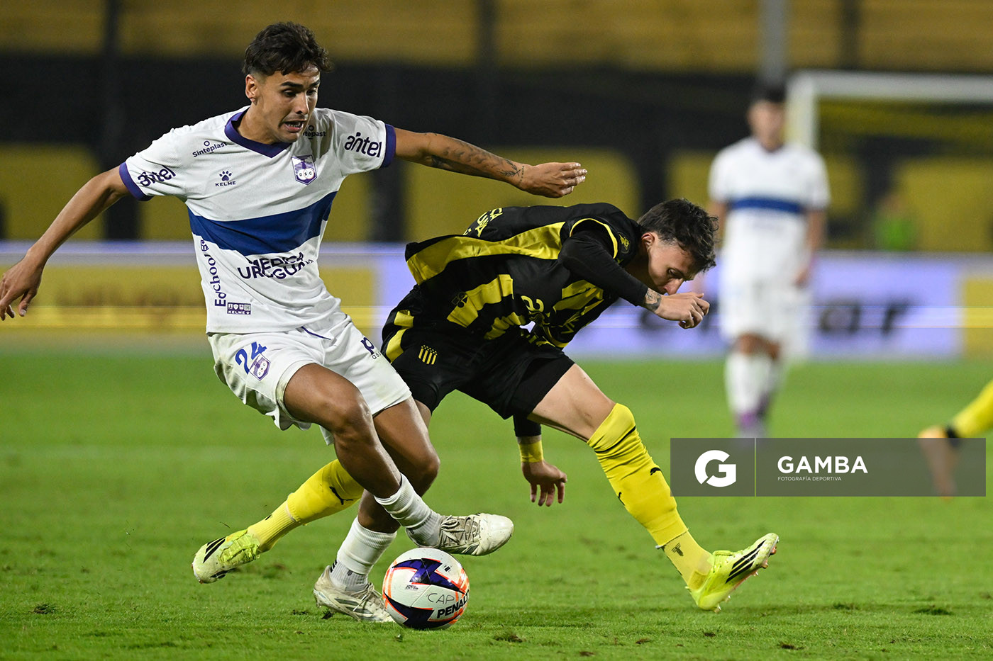 Lucas Paul de los Santos, de Defensor Sporting, Liga AUF Uruguaya. Estadio Campeón del Siglo.