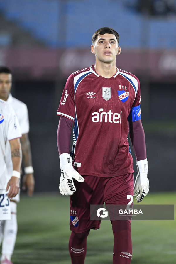 Ignacio Suárez, golero de Nacional, Liga AUF Uruguaya. Estadio Centenario.