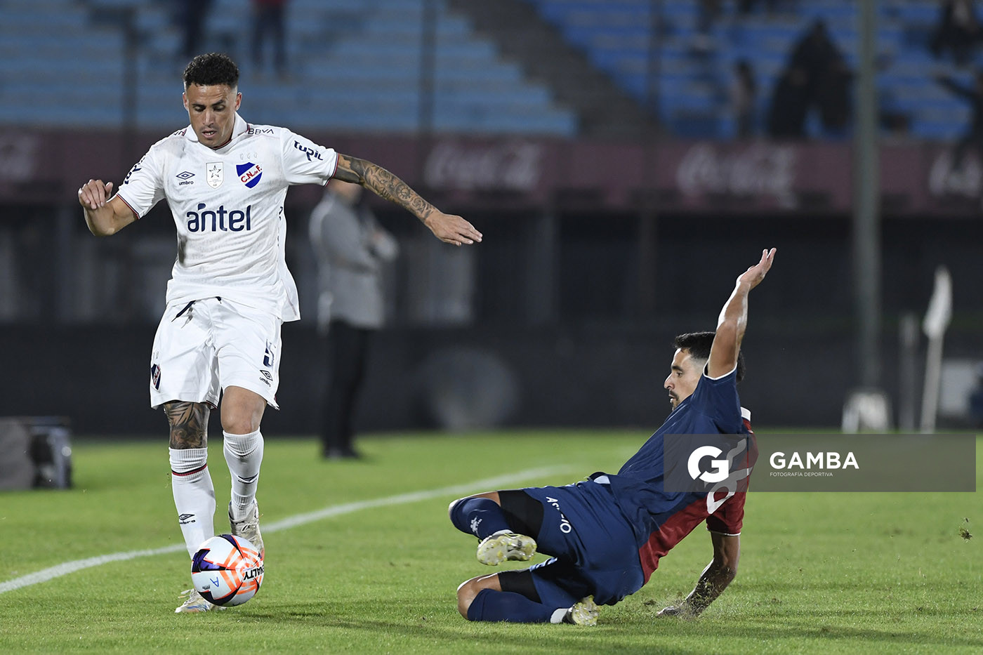 Juan Pintado, de Nacional, Liga AUF Uruguaya. Estadio Centenario.