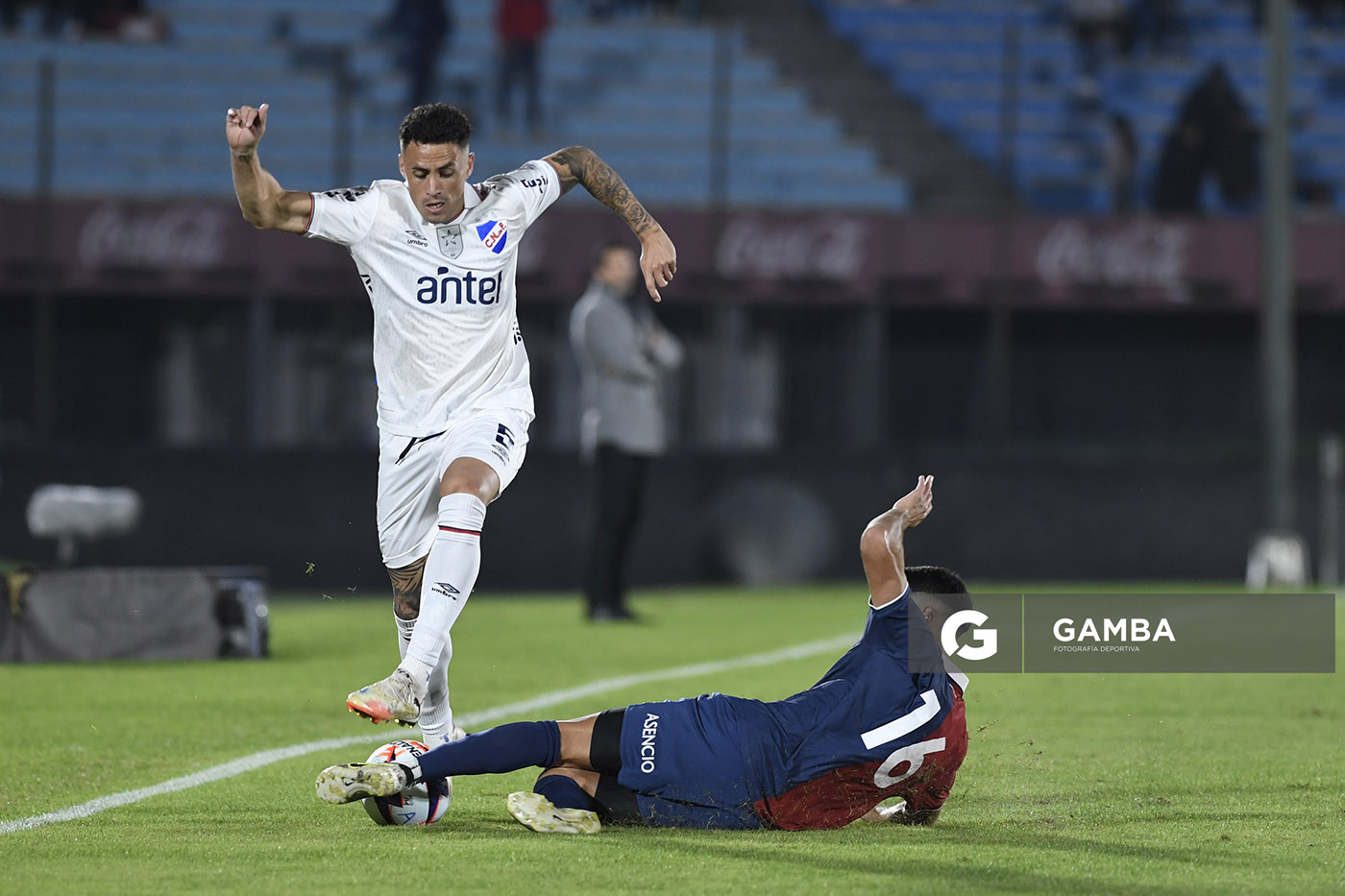 Juan Pintado, de Nacional, Liga AUF Uruguaya. Estadio Centenario.