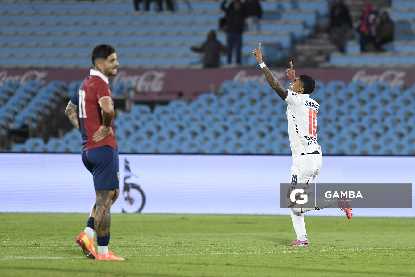 Juan Cruz de los Santos, de Nacional, Liga AUF Uruguaya. Estadio Centenario.