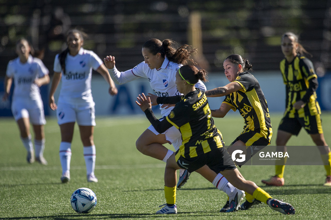 Sofía Olivera, de Nacional, Campeonato Uruguayo Femenino. Estadio José Pedro Damiani.
