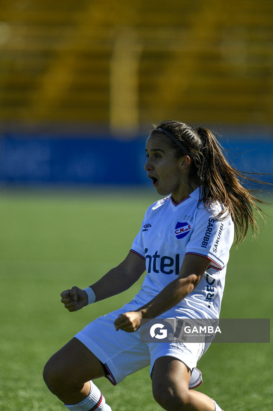 Sofía Olivera, de Nacional, Campeonato Uruguayo Femenino. Estadio José Pedro Damiani.