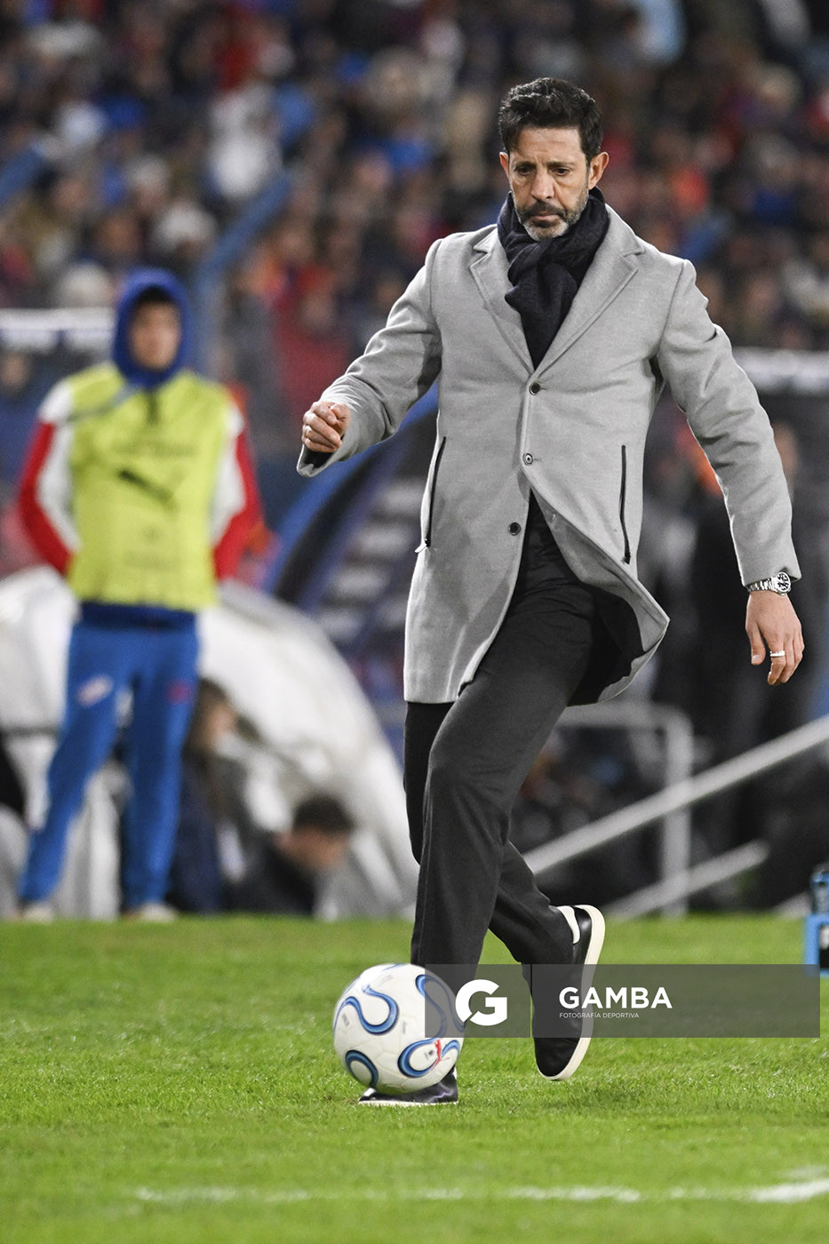Jorge Bava, director técnico de Nacional, Copa Conmebol Libertadores. Estadio Gran Parque Central.