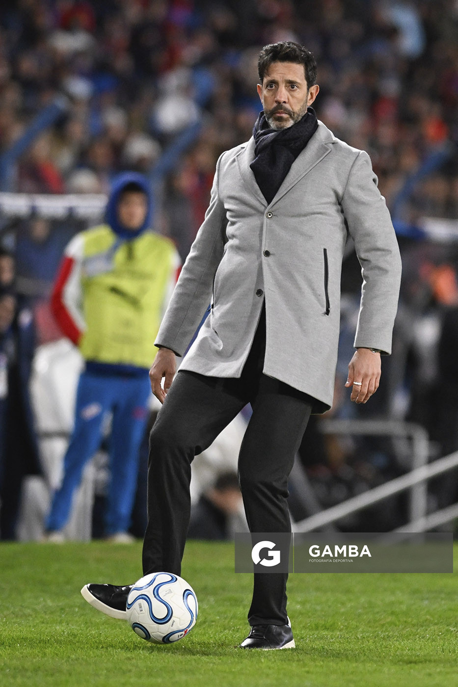 Jorge Bava, director técnico de Nacional, Copa Conmebol Libertadores. Estadio Gran Parque Central.