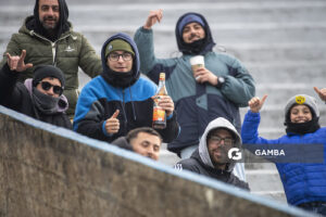 Hinchas de San Carlos. 22ª Copa Nacional de Clubes. Estadio Juan Antonio Lavalleja.