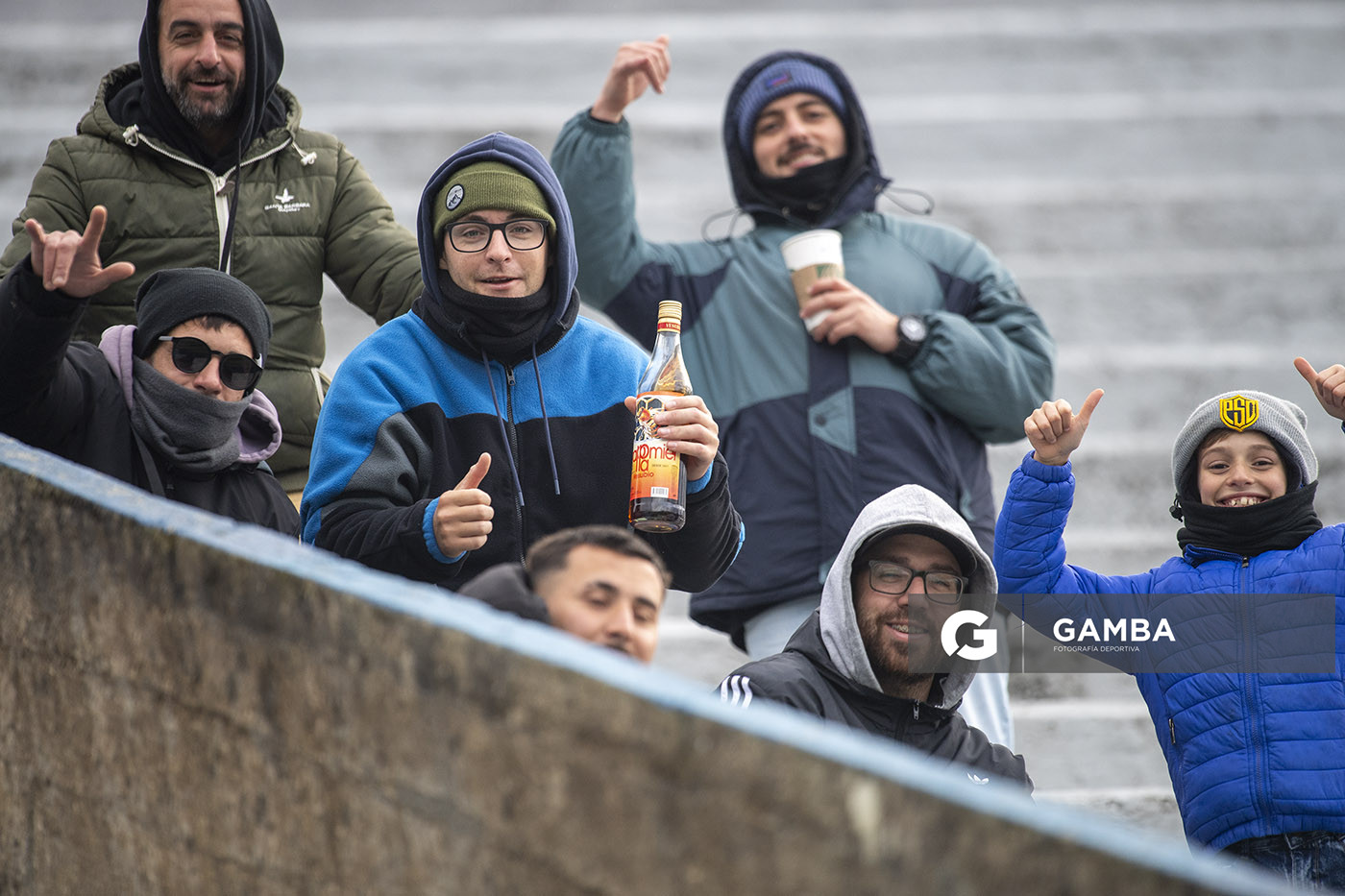 Hinchas de San Carlos. 22ª Copa Nacional de Clubes. Estadio Juan Antonio Lavalleja.