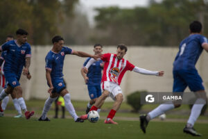 Brayan Velásquez, de Lavalleja, 22ª Copa Nacional de Clubes. Estadio Juan Antonio Lavalleja.